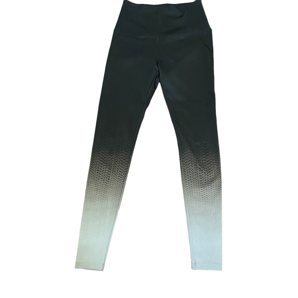 Beyond Yoga Ombre Gradient Athletic Leggings Black Gray